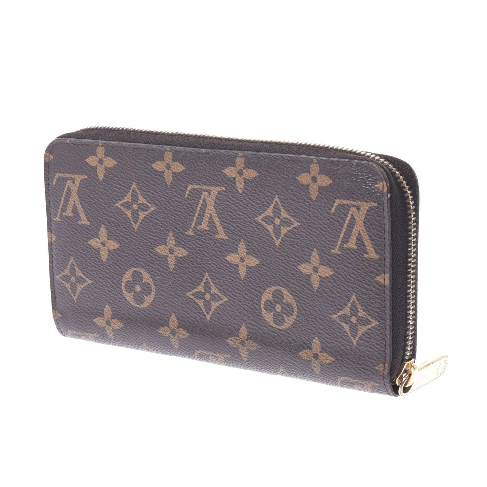 Louis Vuitton Monogram Wallet Zippy Canvas Long Brown
